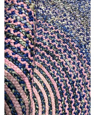 Marie Raphia bleu, rose et mauve