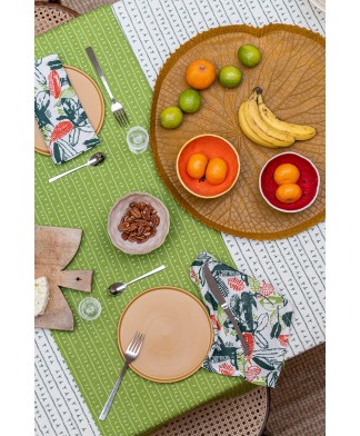 Serviette de table lin (par 2) 45×45 – Motif RECANTO